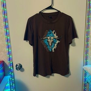 SHEIN medium brown T-shirt